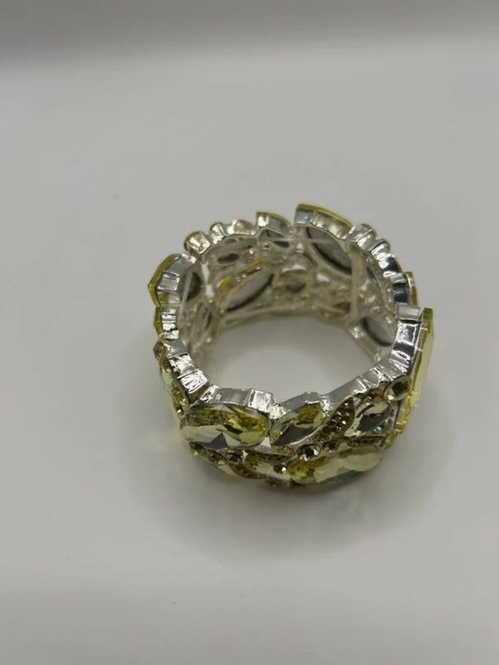 Citrine Rhinestone stretch Bracelet - Picture 2 of 3